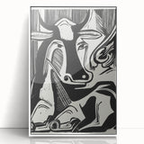 Expressionist Art: The Large Cow Lying Down | Bold Kirchner Print