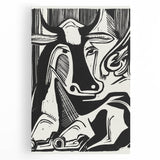 Expressionist Art: The Large Cow Lying Down | Bold Kirchner Print
