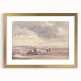 Romanticism Art: On Lancaster Sands at Low Tide Wall Art