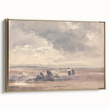 Romanticism Art: On Lancaster Sands at Low Tide Wall Art