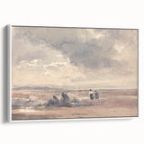Romanticism Art: On Lancaster Sands at Low Tide Wall Art