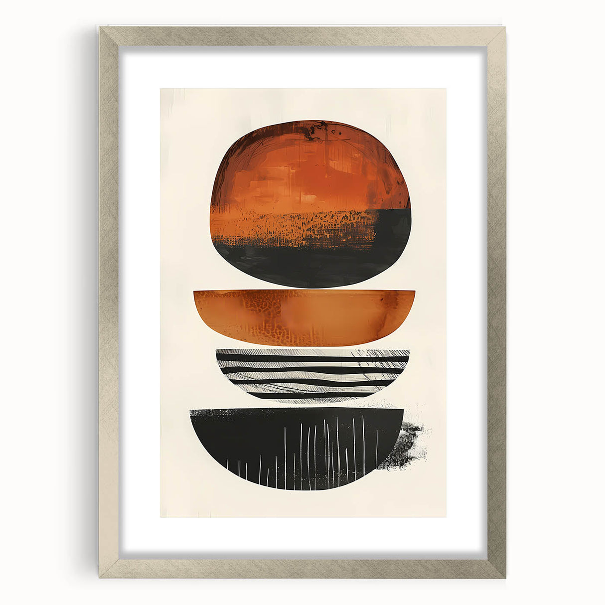 Canvas Art for Dining Area – Warm Earthy Abstract Design