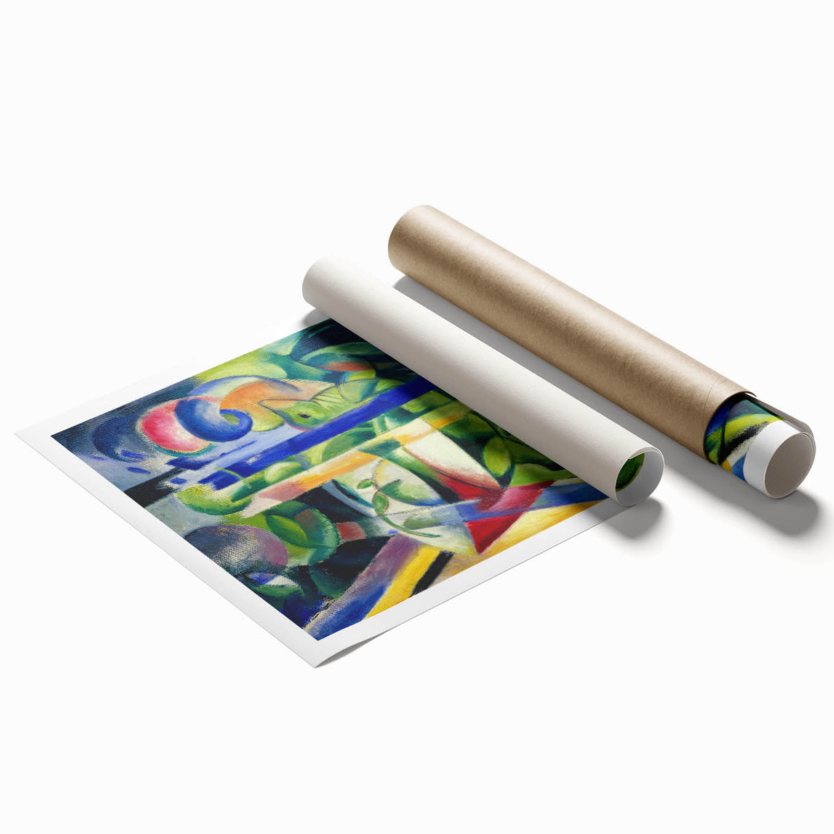 Expressionist Art: The Little Mountain Goats | Vibrant Franz Marc Print