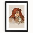 Mme Lili Grenier Portrait - Impressionist Wall Art by Toulouse-Lautrec