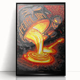 Pearl Jam Concert Poster - Retro Rock Art for Fans