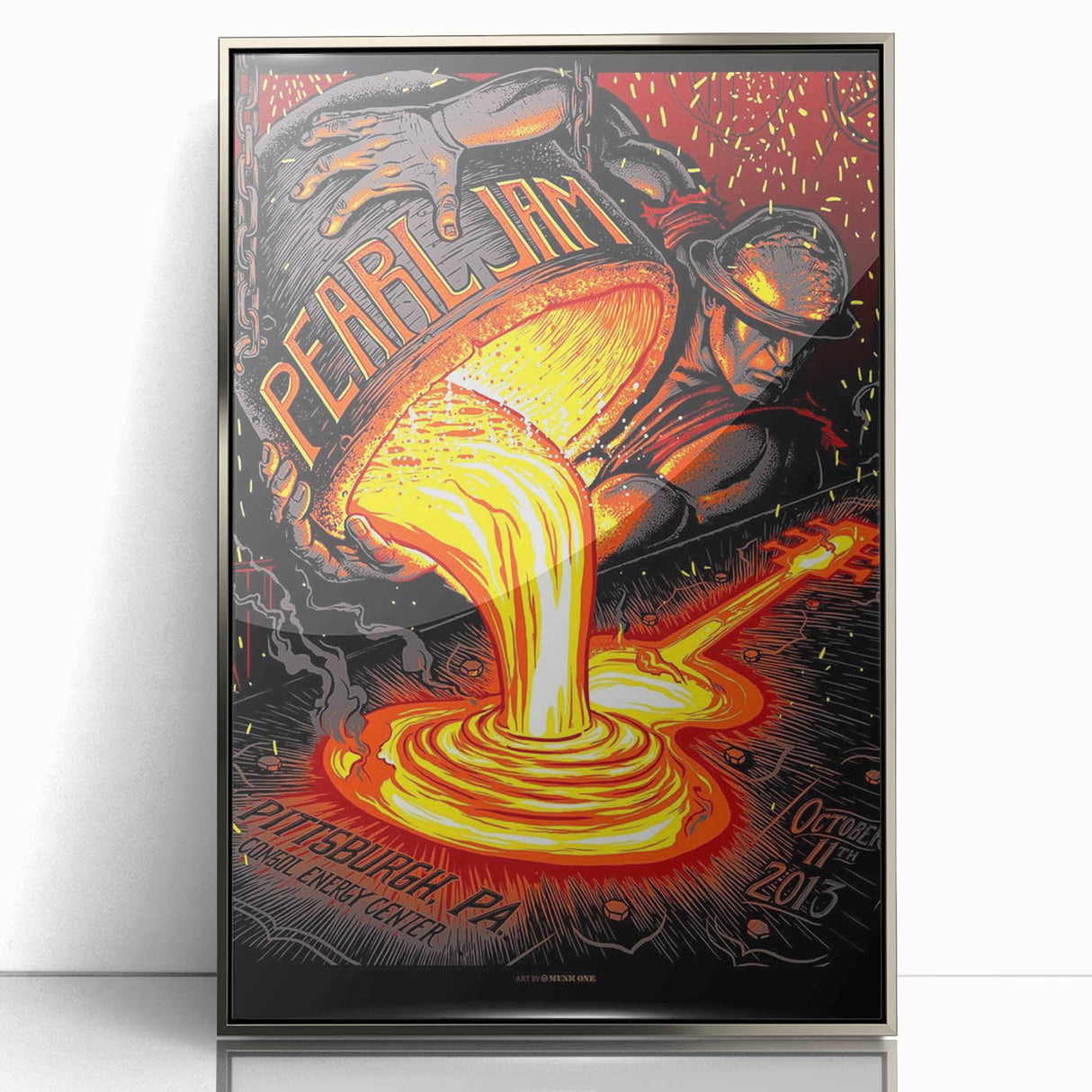 Pearl Jam Concert Poster - Retro Rock Art for Fans