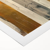 Contemporary Dining Art Pieces – Gold & Beige Arch Abstract