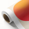 Abstract minimalist wall art on rolled canvas, showcasing soft pastel colors and geometric shapes, ideal for modern home decor. Packaged securely in a durable tube.