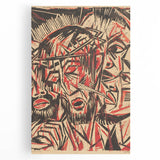 Expressionist Art: The Mocking of Christ | Powerful Otto Lange Print