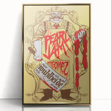 Pearl Jam Concert Poster - Retro Rock Art with Bold Graphics