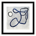Contemporary Abstract Canvas – Blue Minimalist Modern Wall Art