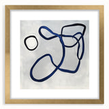 Contemporary Abstract Canvas – Blue Minimalist Modern Wall Art