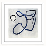 Contemporary Abstract Canvas – Blue Minimalist Modern Wall Art