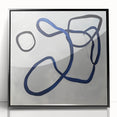 Contemporary Abstract Canvas – Blue Minimalist Modern Wall Art