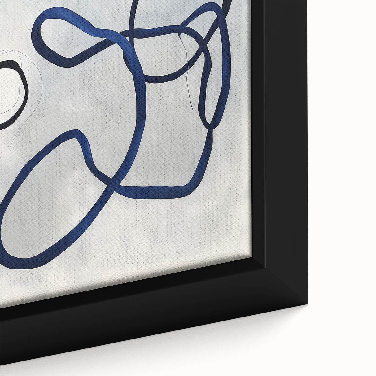 Contemporary Abstract Canvas – Blue Minimalist Modern Wall Art