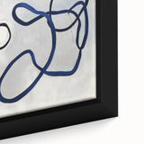 Contemporary Abstract Canvas – Blue Minimalist Modern Wall Art