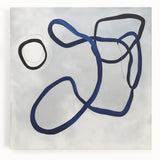 Contemporary Abstract Canvas – Blue Minimalist Modern Wall Art