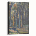 Enigmatic Forest Wall Art - Serene Woodland Scene in Watercolor Shades