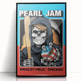 Pearl Jam Concert Poster - Retro Rock Art with Bold Design