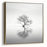 Acrylic Dining Room Artwork - Black and White Nature Reflection