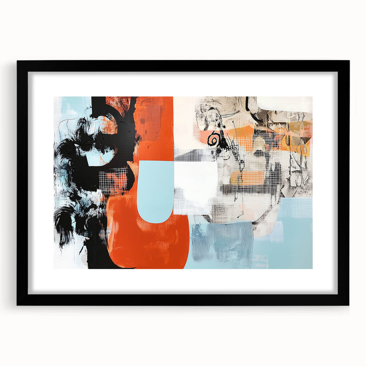 Modern Office Art - Abstract Corporate Wall Decor Canvas Print