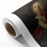 Baroque Art Print | Joyful Musician with Lute | Classic Art Piece