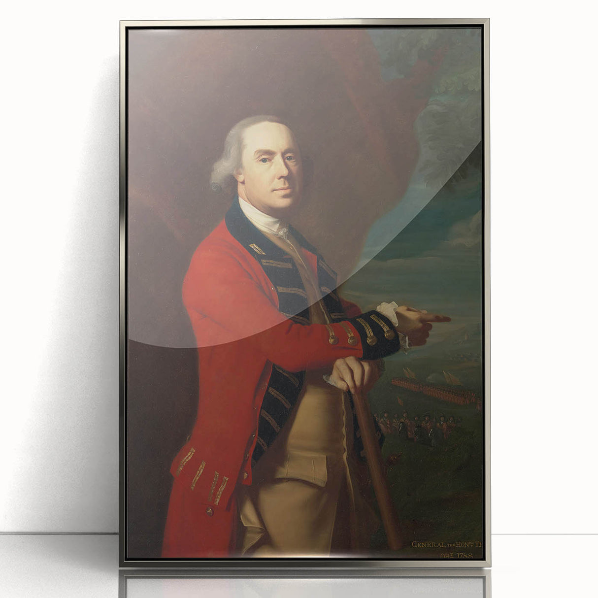 Neoclassical Art Print of General Thomas Gage - 18th Century Classicism