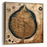 Framed wall art canvas featuring an elegant floral design in silver and gold tones, set against a neutral background, perfect for modern decor.