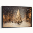 Enchanting City Christmas Tree – Elegant Christmas Wall Decor