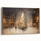 Enchanting City Christmas Tree – Elegant Christmas Wall Decor