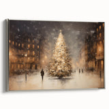 Enchanting City Christmas Tree – Elegant Christmas Wall Decor