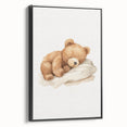 Sleeping Teddy Bear Nursery Wall Art – Baby Room Decor & Prints