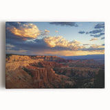 Vibrant landscape canvas showcasing majestic canyons in warm earth tones, perfect for home decor, enhancing any living space with natural beauty.