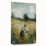 Acrylic glass side view showcasing a vibrant landscape design with intricate details and colorful pins, ideal for modern home decor and art enthusiasts.