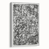 Modern Wall Art - Small World by Paul Klee - Black & White Abstract Print