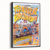 Ted Nugent & Bad Company Poster – Retro Motorcycle Wall Art