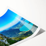 Extra large wall art featuring line art flowers in pastel shades on a rolled canvas, ideal for large living room decor.