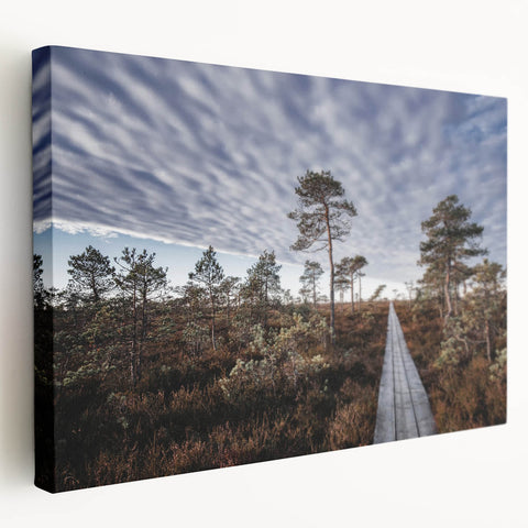Scenic view of a European cityscape in muted earth tones on stretched canvas, suitable for kitchen wall art.