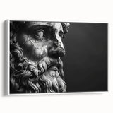 Vintage poster art of Rome with colorful imagery on extra large framed canvas, ideal for living room decor.