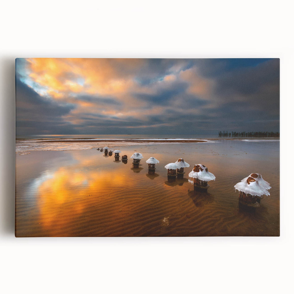 Black and white stretched canvas of a European cityscape in minimalist style, ideal for kitchen wall art.