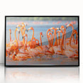 Large abstract wall art depicting a Yucatan scenery in muted earth tones on a framed acrylic.