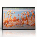 Large abstract wall art depicting a Yucatan scenery in muted earth tones on a framed acrylic.
