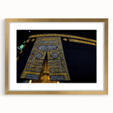 Abstract art print of an Alabama landscape in textured gold frame, using muted earth tones.