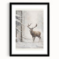 Extra large framed abstract art print with textured swirls in vibrant winter hues, ideal for living room decor.
