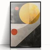 Abstract minimalist wall art featuring a framed black design with smooth acrylic finish, perfect for modern home decor or office spaces.