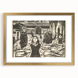 Expressionist Art: The Pretenders | Bold Edvard Munch Black Print