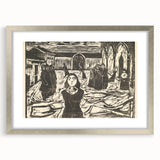 Expressionist Art: The Pretenders | Bold Edvard Munch Black Print