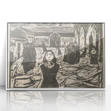 Expressionist Art: The Pretenders | Bold Edvard Munch Black Print