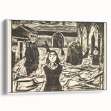 Expressionist Art: The Pretenders | Bold Edvard Munch Black Print
