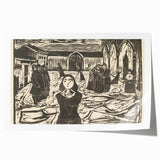 Expressionist Art: The Pretenders | Bold Edvard Munch Black Print